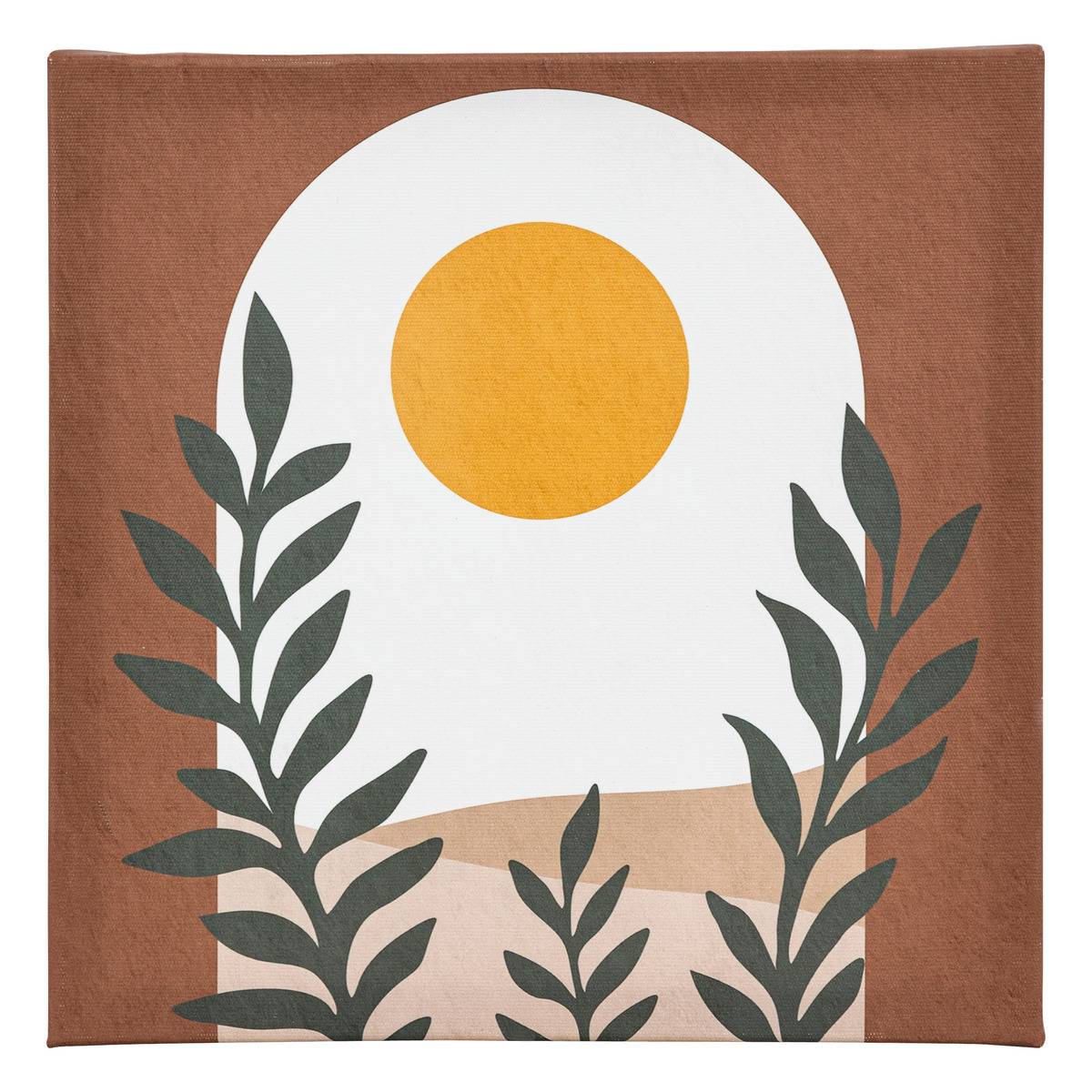 Lot de 5 toiles imprimées Cynthia beige 15x20/25x25cm - Atmosphera créateur d'intérieur - 3