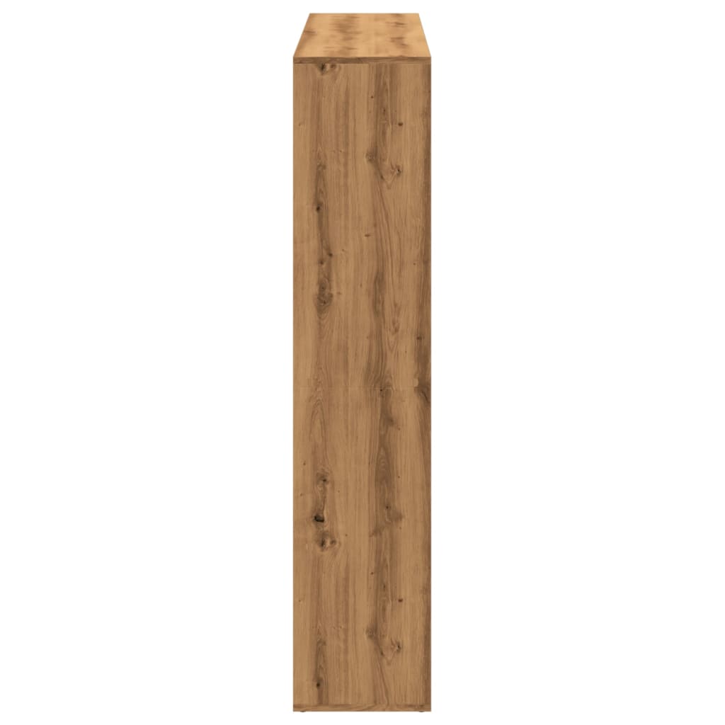 Bibliothèque pour Séjour en Bois Marron H. 29 x l. 102 x P. 29 cm - 6