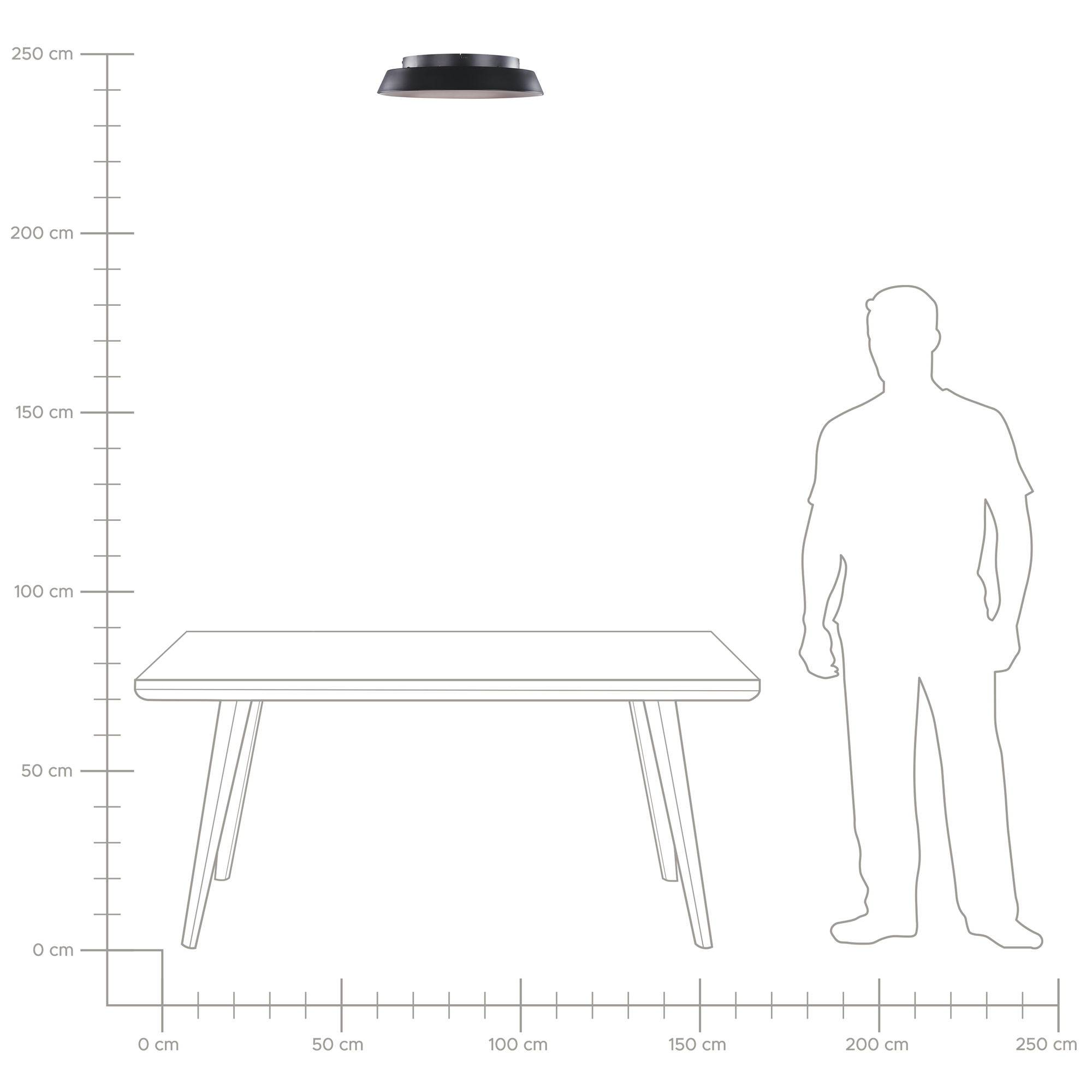 Lampadario a LED BILIN Metallo Nero - 7