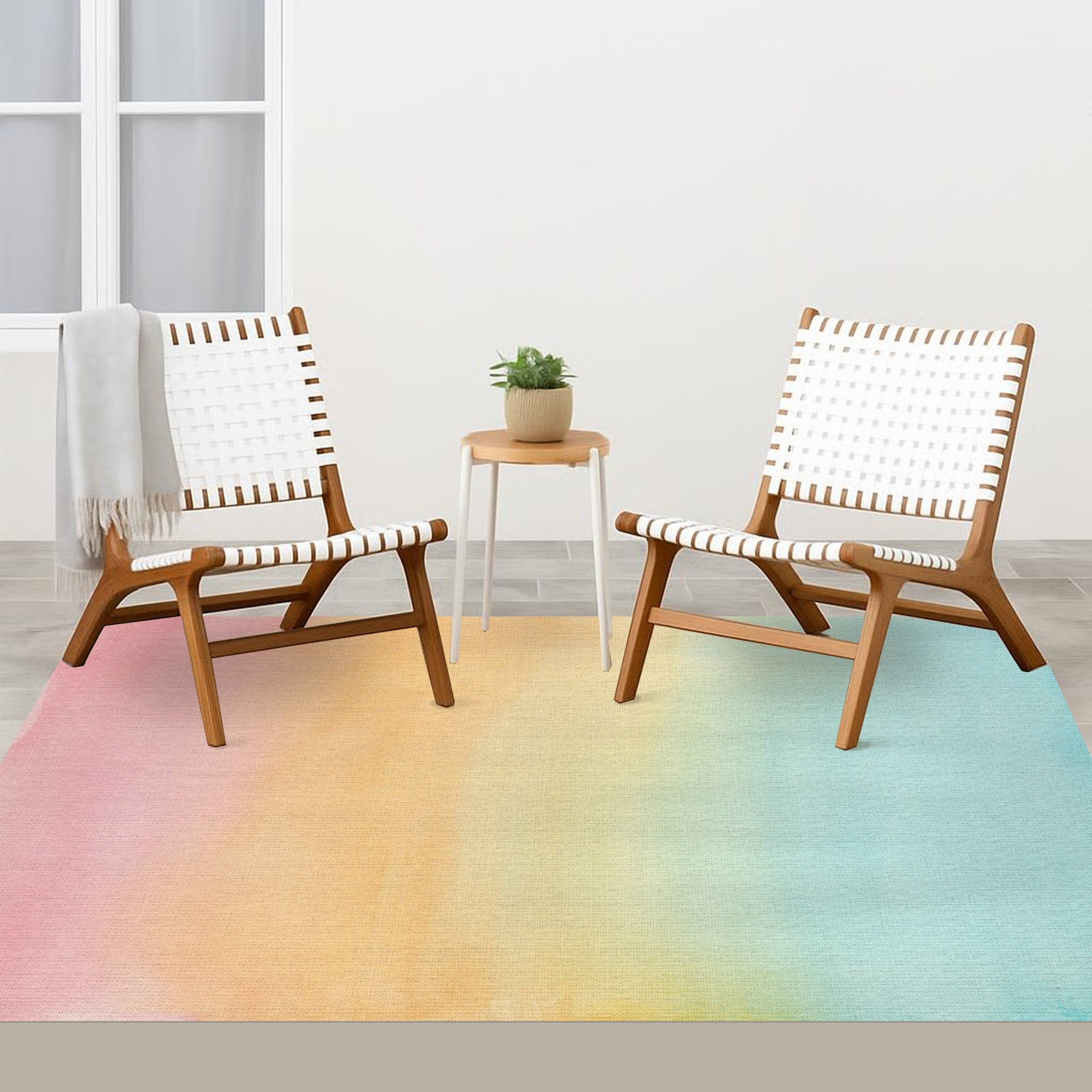 Dywan z PVC do wnętrz i na zewnątrz Miami 160x230 cm - Winyl drukowany, antypoślizgowy, zmywalny, odporny — na taras i do domu.