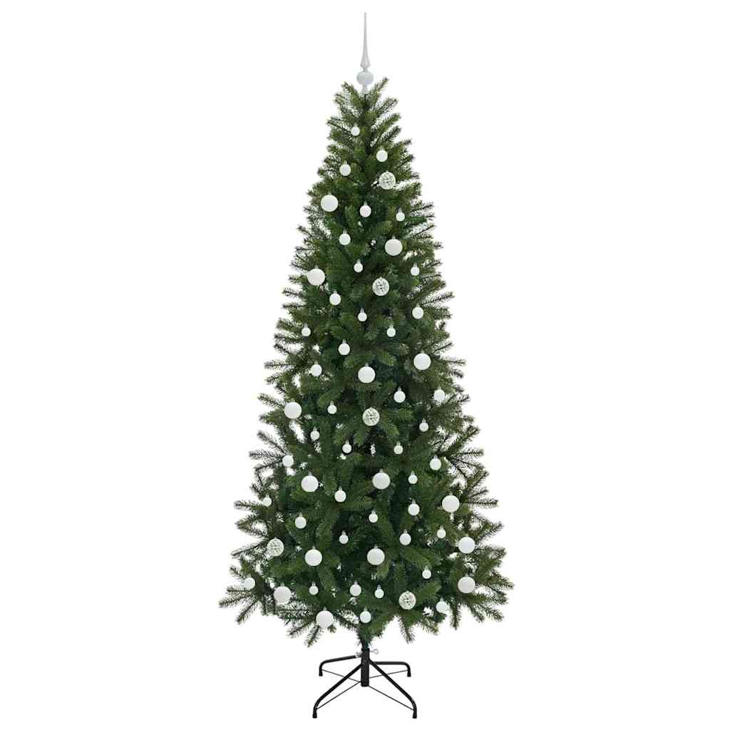 Sapin de Noël | Arbre de Noël artificiel avec 300 LED Vert 210 cm PE et PVC - 4