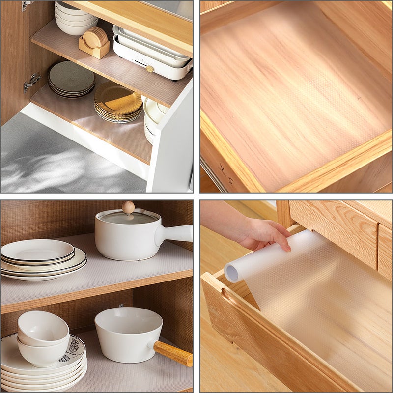 Tapete para cajones de 500 cm, fondo antideslizante, tapete antideslizante para cajones y estantes, tapete retráctil impermeable a prueba de humedad - 5