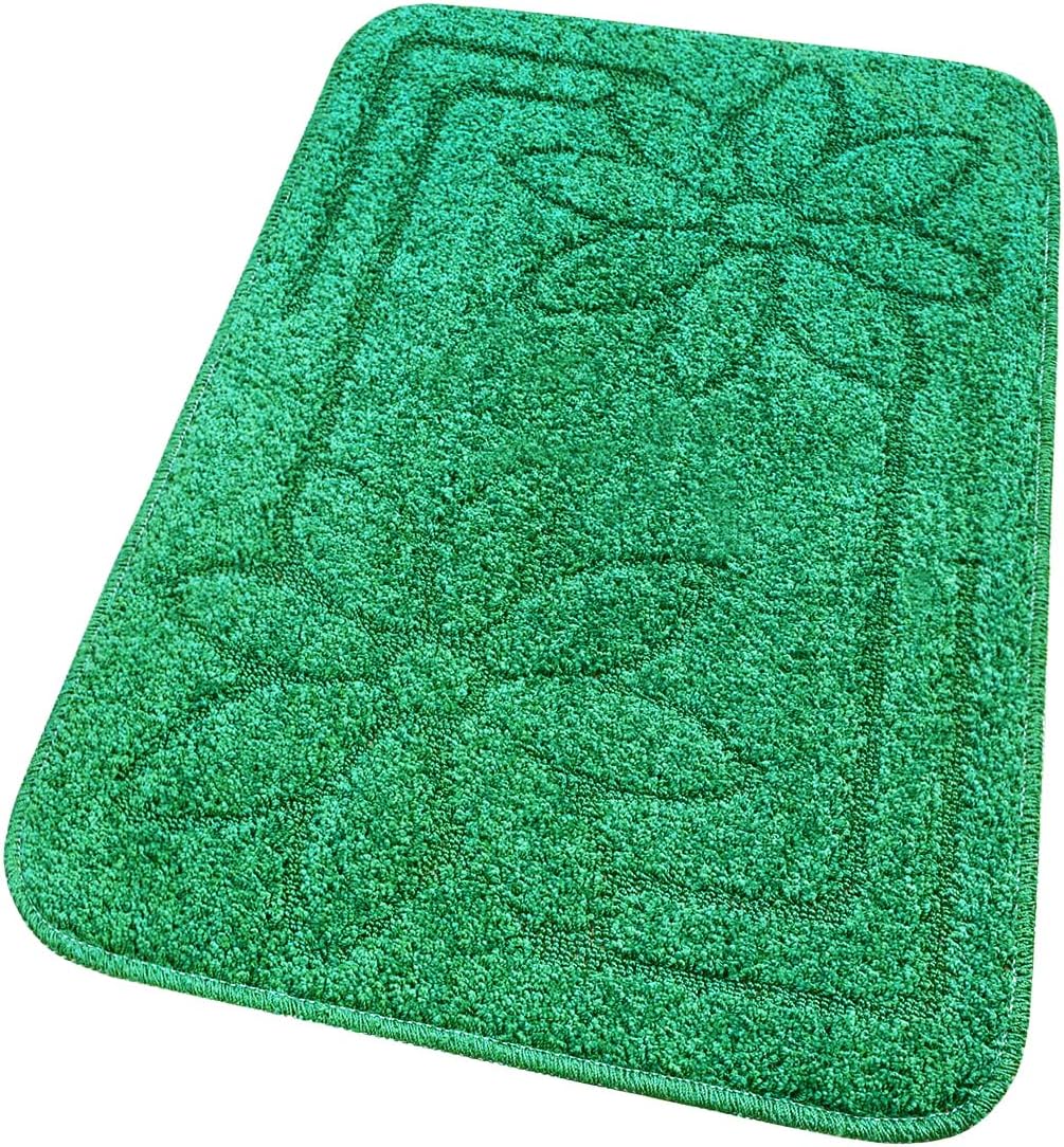 Mata łazienkowa Antypoślizgowy Absorbent 50x80 Cm Stokrotki Jednolity Kolor Zielony