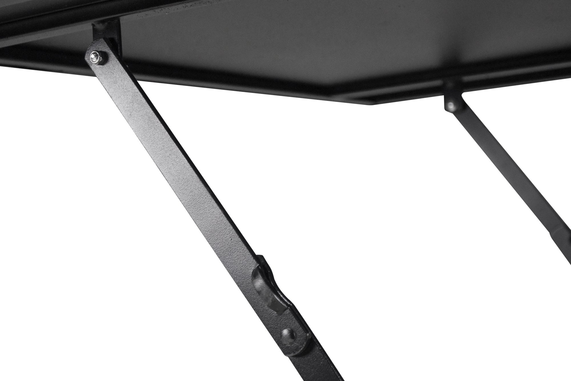 Tavolo pieghevole in metallo nero, tavolo richiudibile 70x70 mod. Sorrento - 4