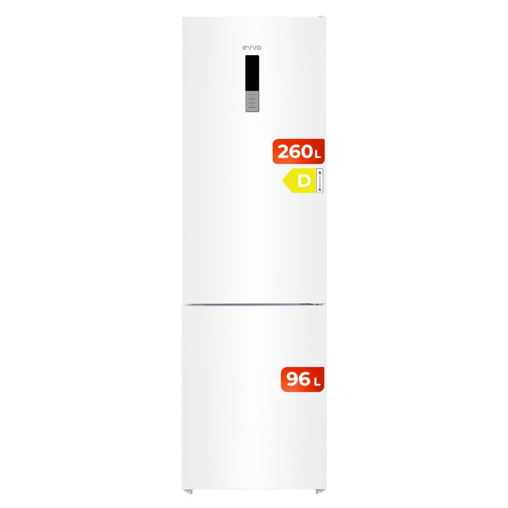 Evvo Blanco Frigorífico Combi F60 351 Litros, Total No Frost, Nevera De Libre Instalación - Imagen 2