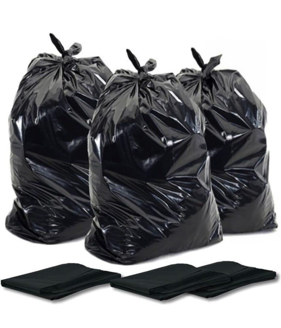 Trade Shop Sacchi Spazzatura Senza Maniglie Neri 90 X 120 Cm