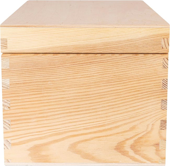 Scatola di legno di medie dimensioni con divisori rimovibili / Contenitore per barattoli, bottiglie e 6 scomparti / Contenitore sottoletto / Pino naturale verniciabile - Italia Scatola di legno di medie dimensioni con divisori rimovibili / Contenitore per barattoli, bottiglie e 6 scomparti / Contenitore sottoletto / Pino naturale verniciabile - Italia