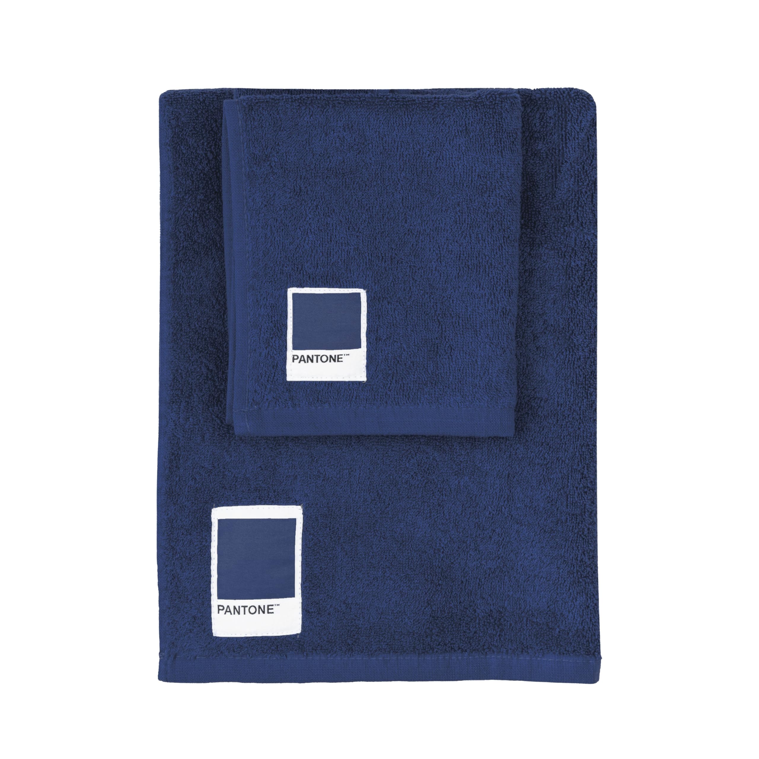 HEAD Dynamic Set 2 Asciugamani In Cotone Puro 100% – Viso 50x100 Cm E Ospite 40x50 Cm, Morbidi E Assorbenti, Blu Notte