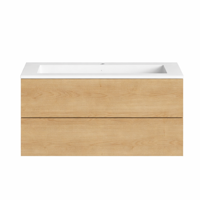 Meuble simple vasque BURGBAD Cosmo 120 cm chêne