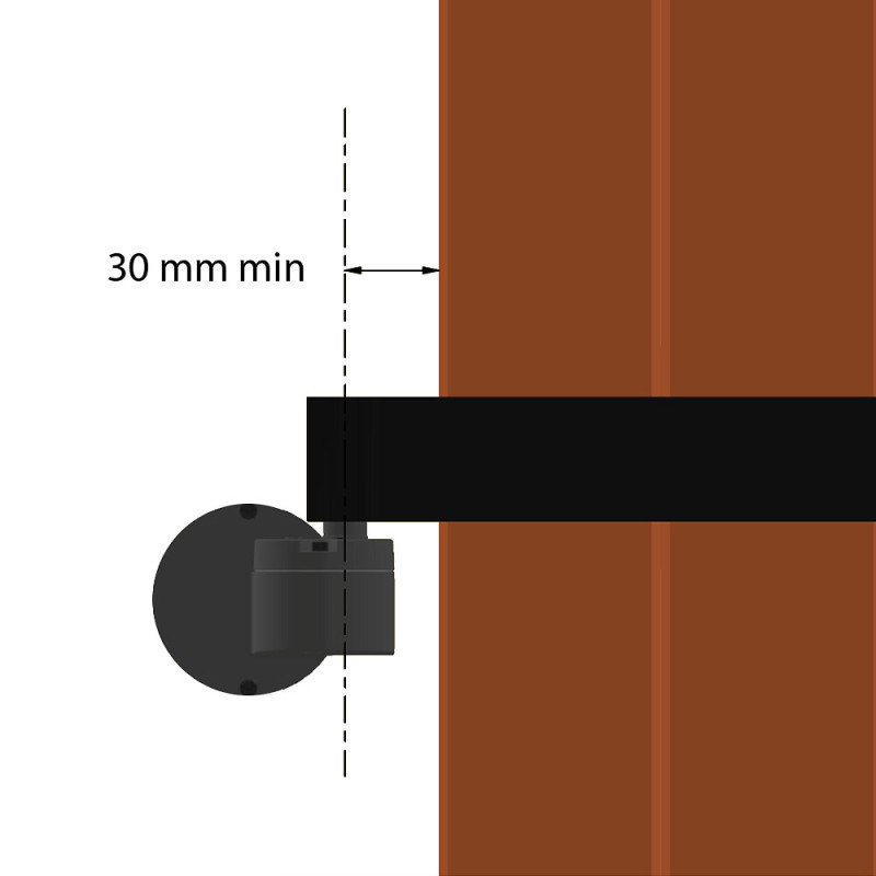 Motorisation pour volet 2 battants SLID'UP URANUS filaire - gond Ø 14 mm - kit scellement - alimentation à découpage - 5