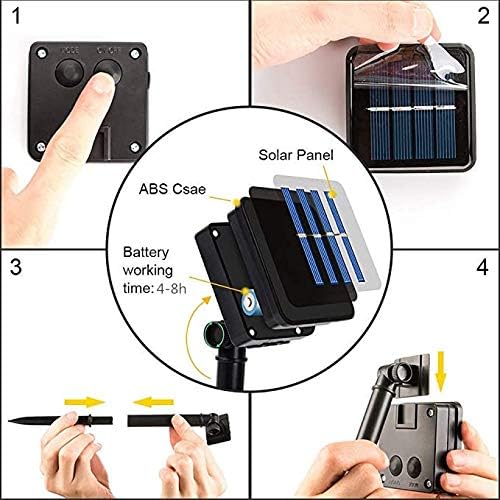 Guirlande extérieure Solaire,100 LED 12m Guirlande extérieure Couleur Extérieure et Interieur IP65 Etanche 8 Modes,pour Noël,Fête,Jardin,Terrasse - 3