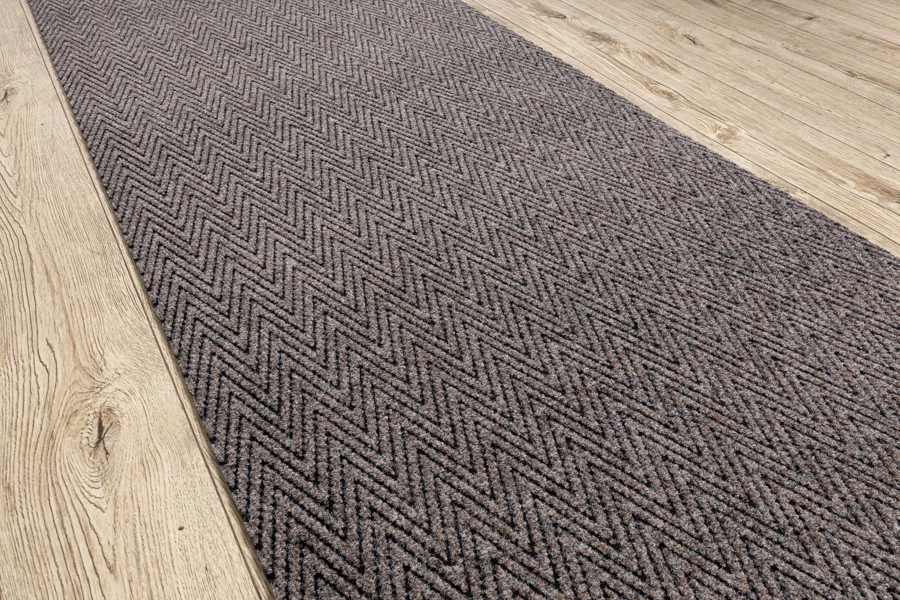 Paillasson antidérapant pour les mètres courants 100 cm MAGNUS 1951 Zigzag extérieur, intérieur beige 100x100 cm - 4