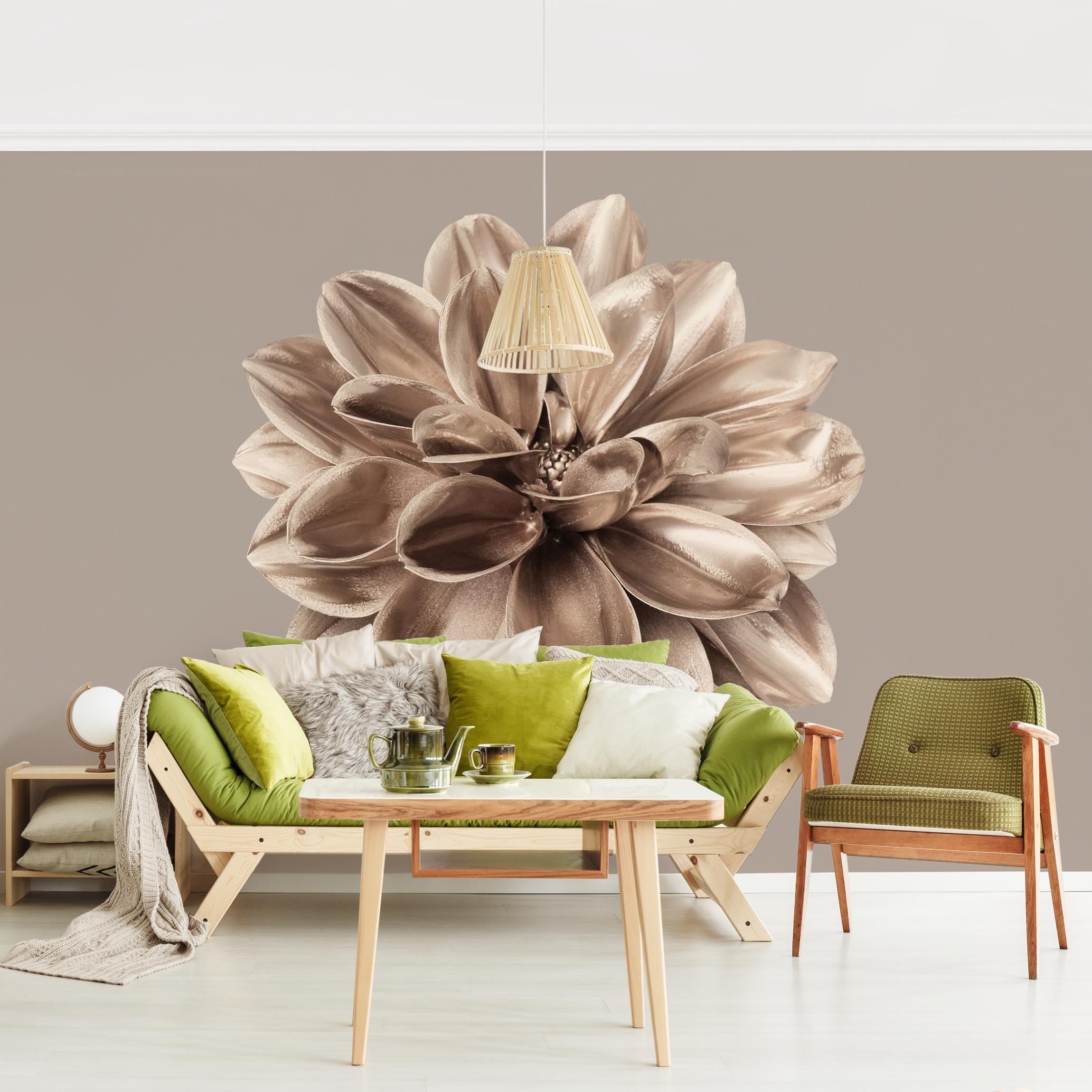 Papel pintado fotomural flores 324 - salón dormitorio cocina pasillo - tnt 384 x 255 cm smart