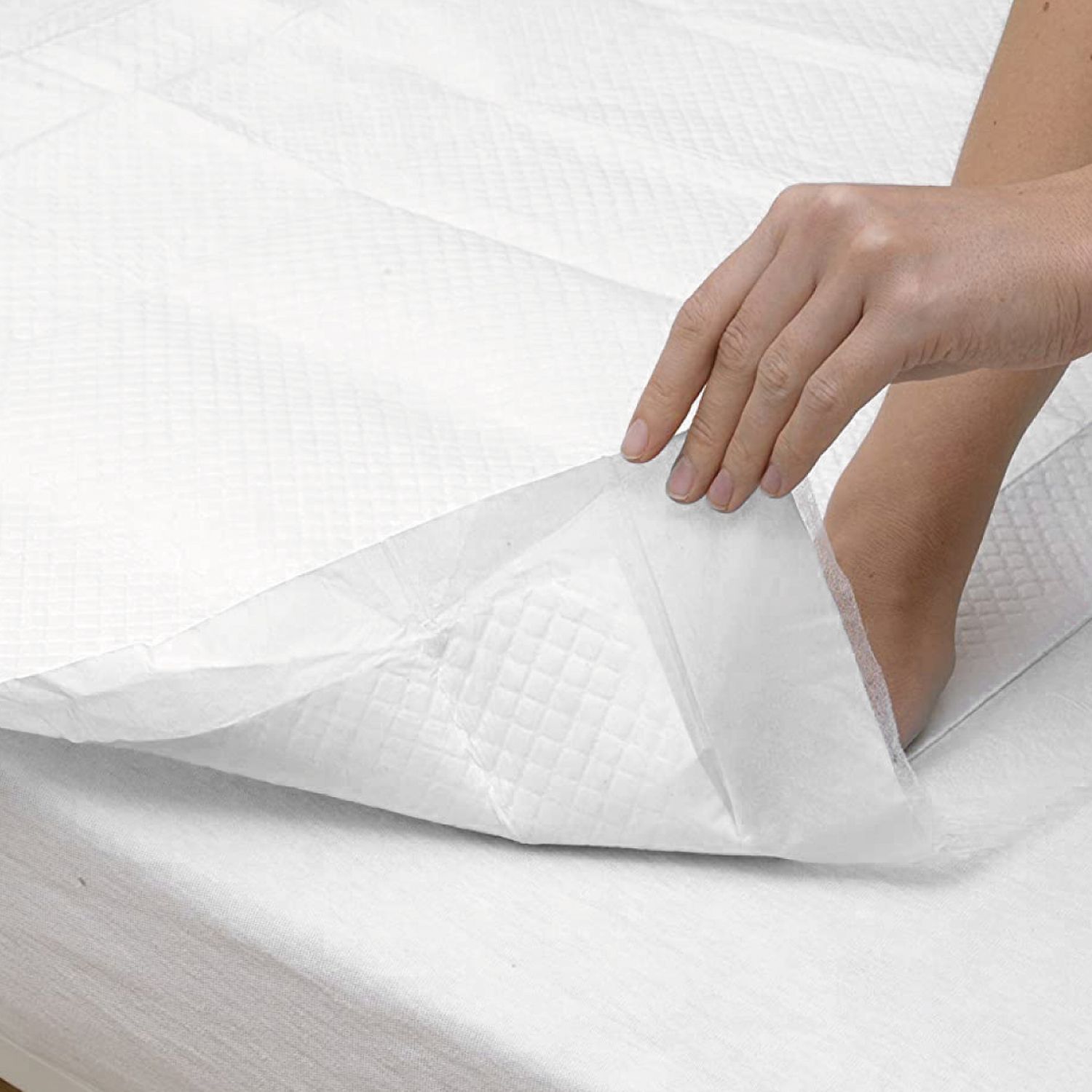 Lot de 200 alèses jetables, imperméables - 60 x 90 cm - Blanc - Vivezen - 4