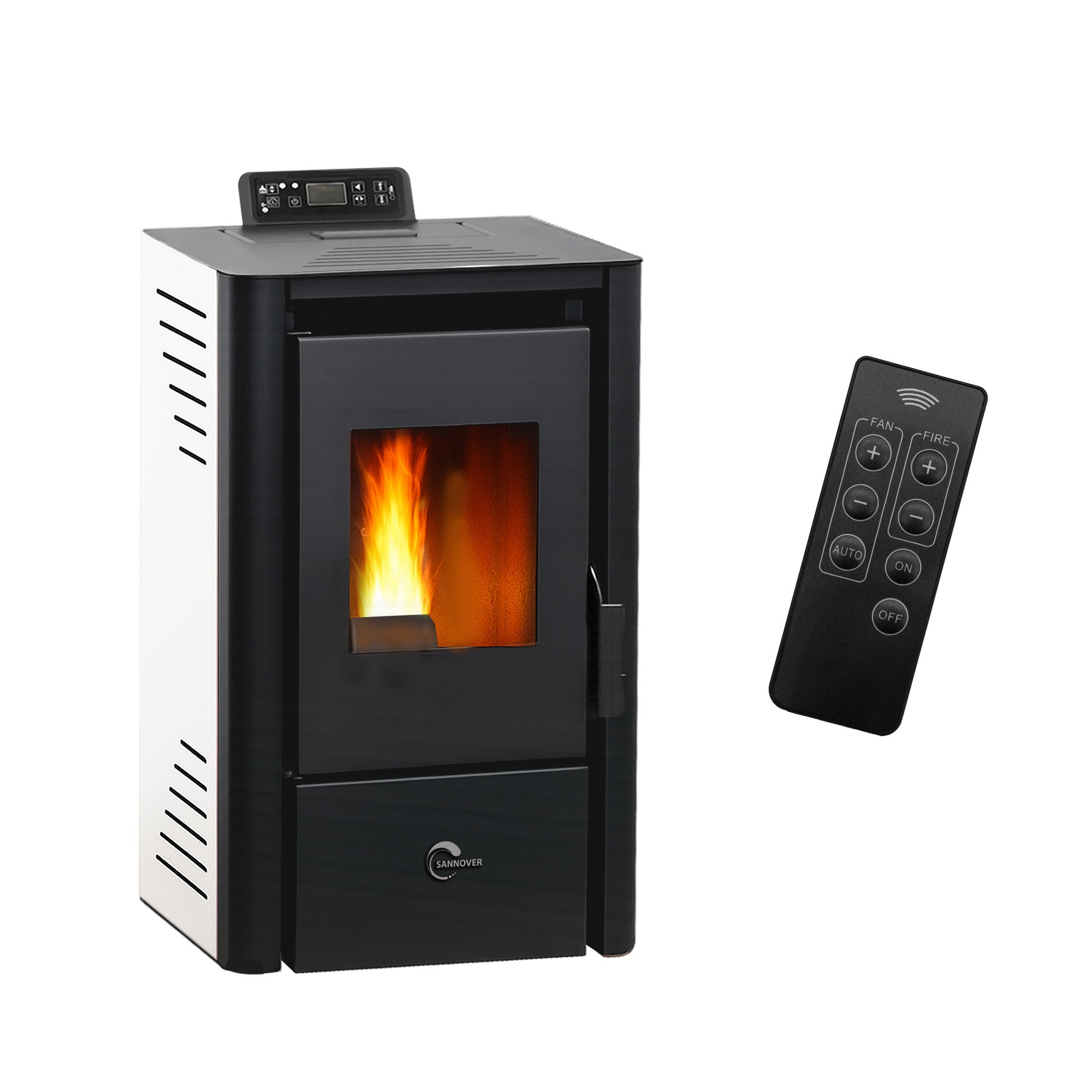 Piec na pelety Anita 9,4 kW Biały Sannover