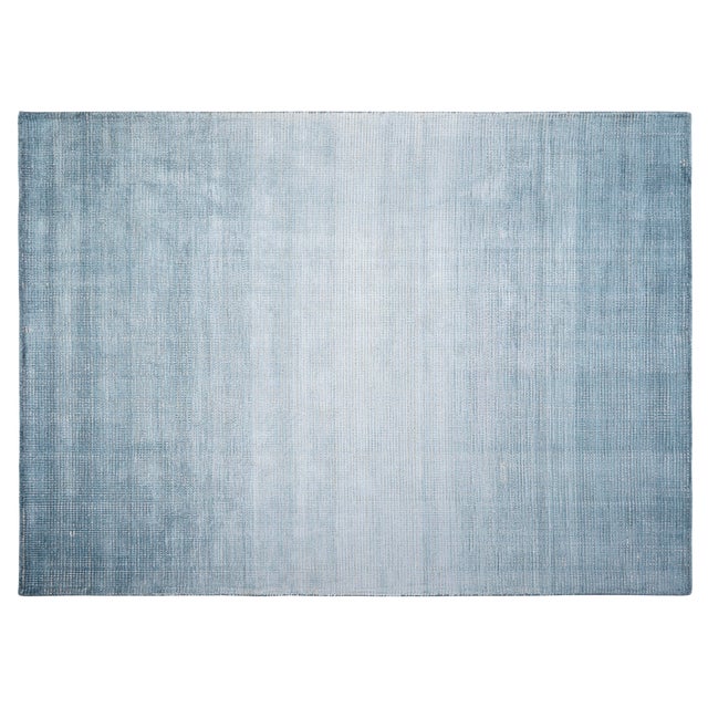 TAPIS EFFET SOIE BLEU VINIA 200X300 CM