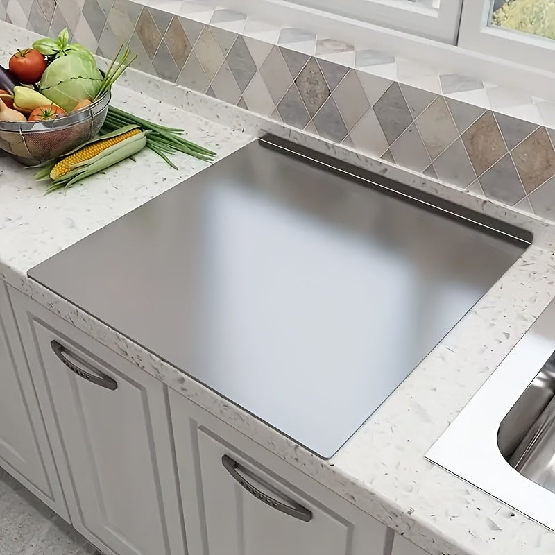 Leroy Merlin Tabla De Cortar De Acero Inoxidable 304, Duradera Y Fácil De Limpiar, Ideal Para Amasar, Preparar Comidas, Hornear Y Encimeras. Carne Acero Inoxidable