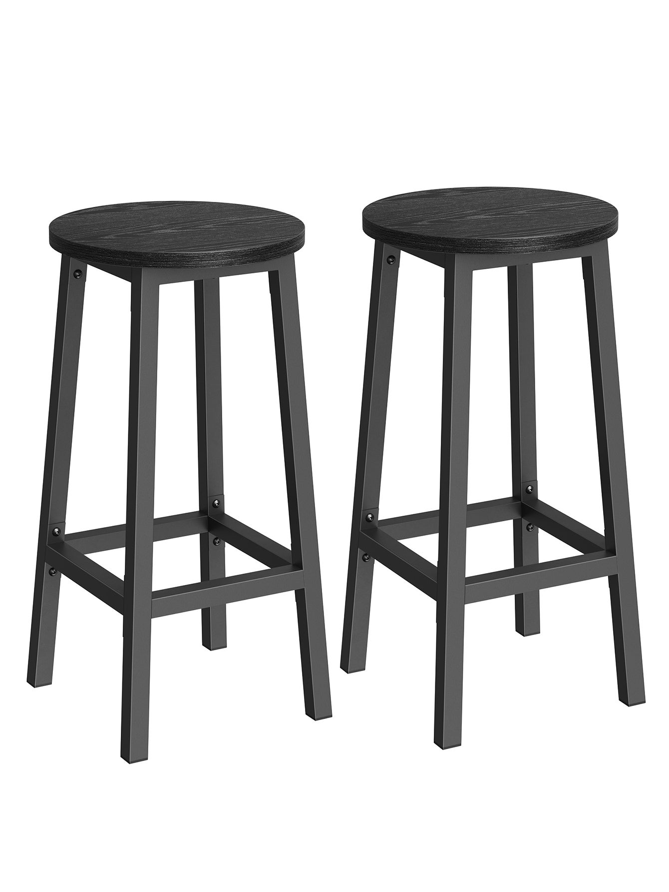 Set di Sgabelli da Bar, Sedie da Cucina, Struttura in Metallo