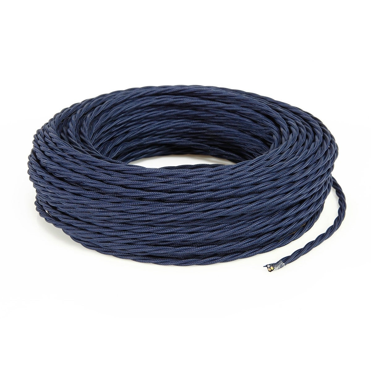 DRESS - Cable Textile Torsadé 2X0,75 4 mt TR75 BLEU ABIME - 2