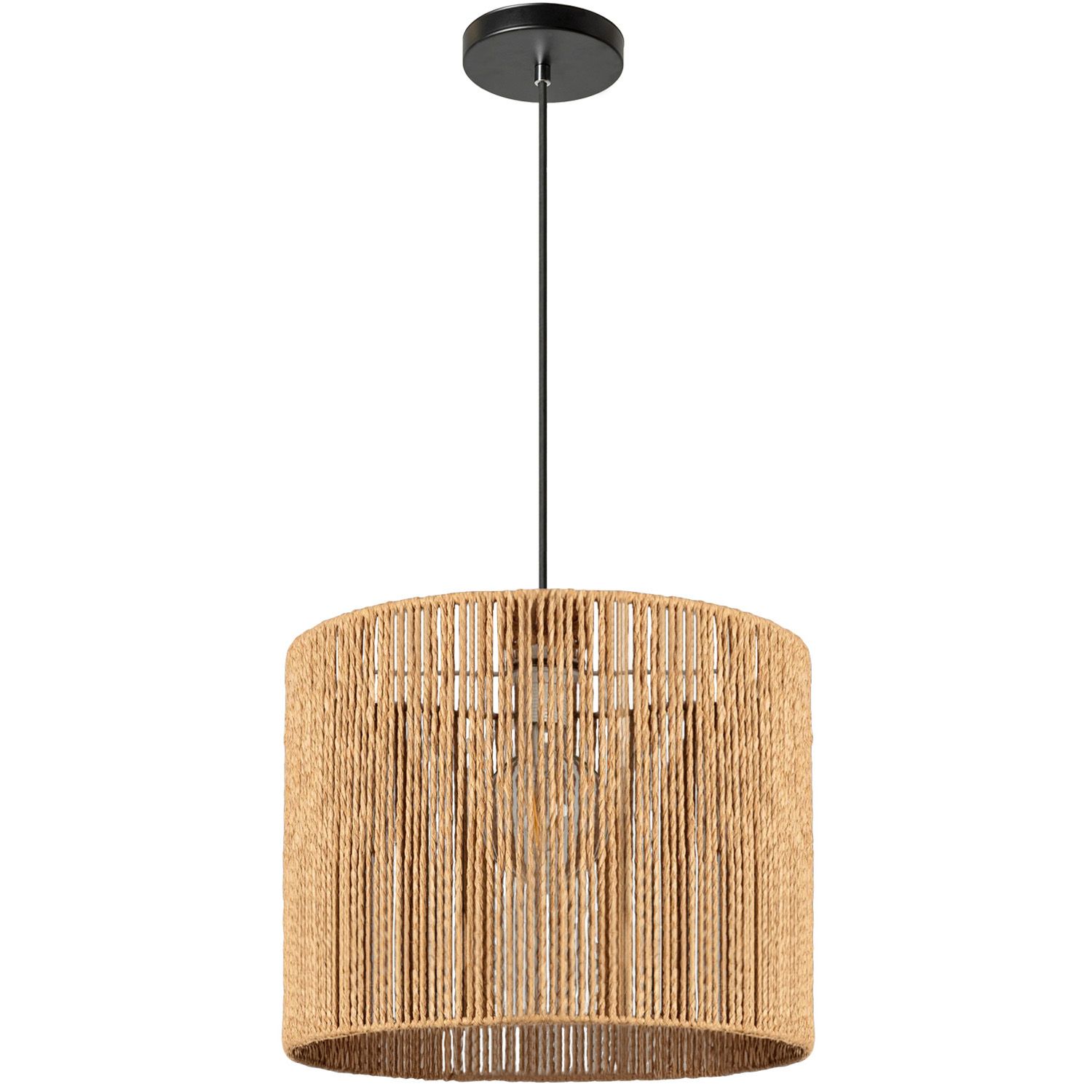 Lampa Sufitowa Wisząca Toolight App1323-1Cp Boho Brązowy 25Cm