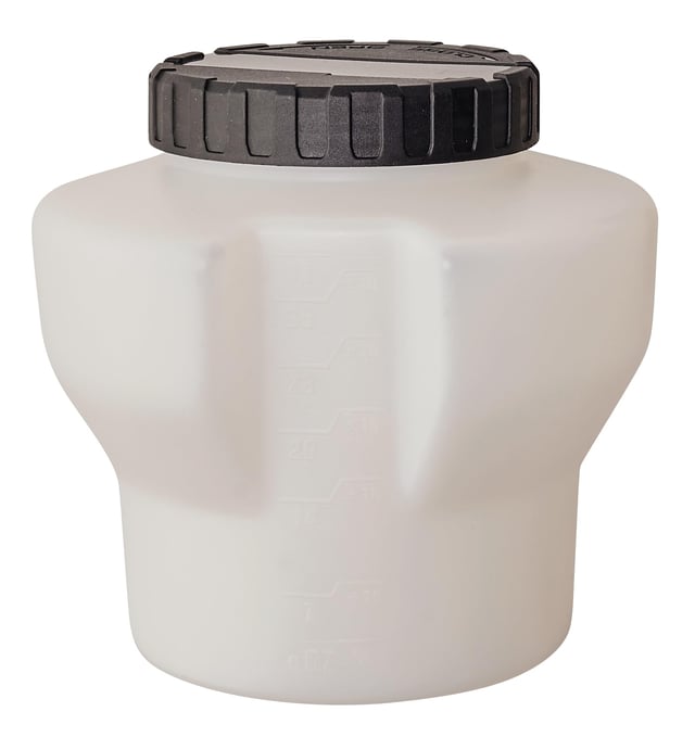 Contenitore originale Einhell 1200 ml (accessori per sistemi di spruzzatura a colori, volume 1200 ml, scala integrata, coperchio incluso, facile da mo