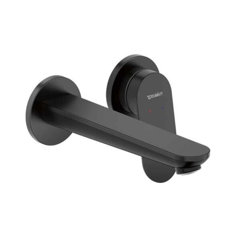 Bateria umywalkowa podtynkowa Duravit Wave czarna AirPlus - EasyClean