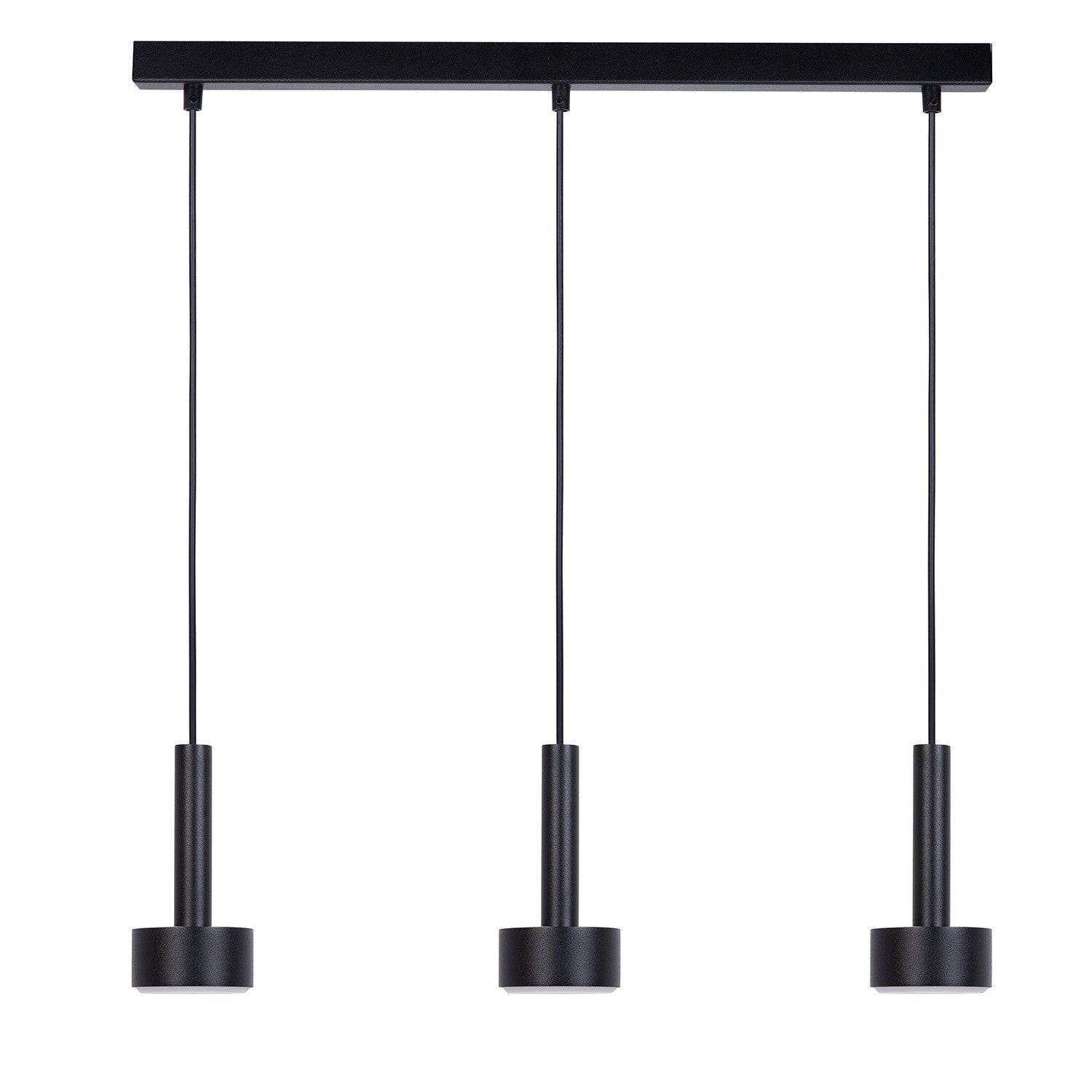 Lampa wisząca Stamp czarna 3xGX53x12W nowoczesna wym: 100 x 60 x 8 cm metal SIGMA