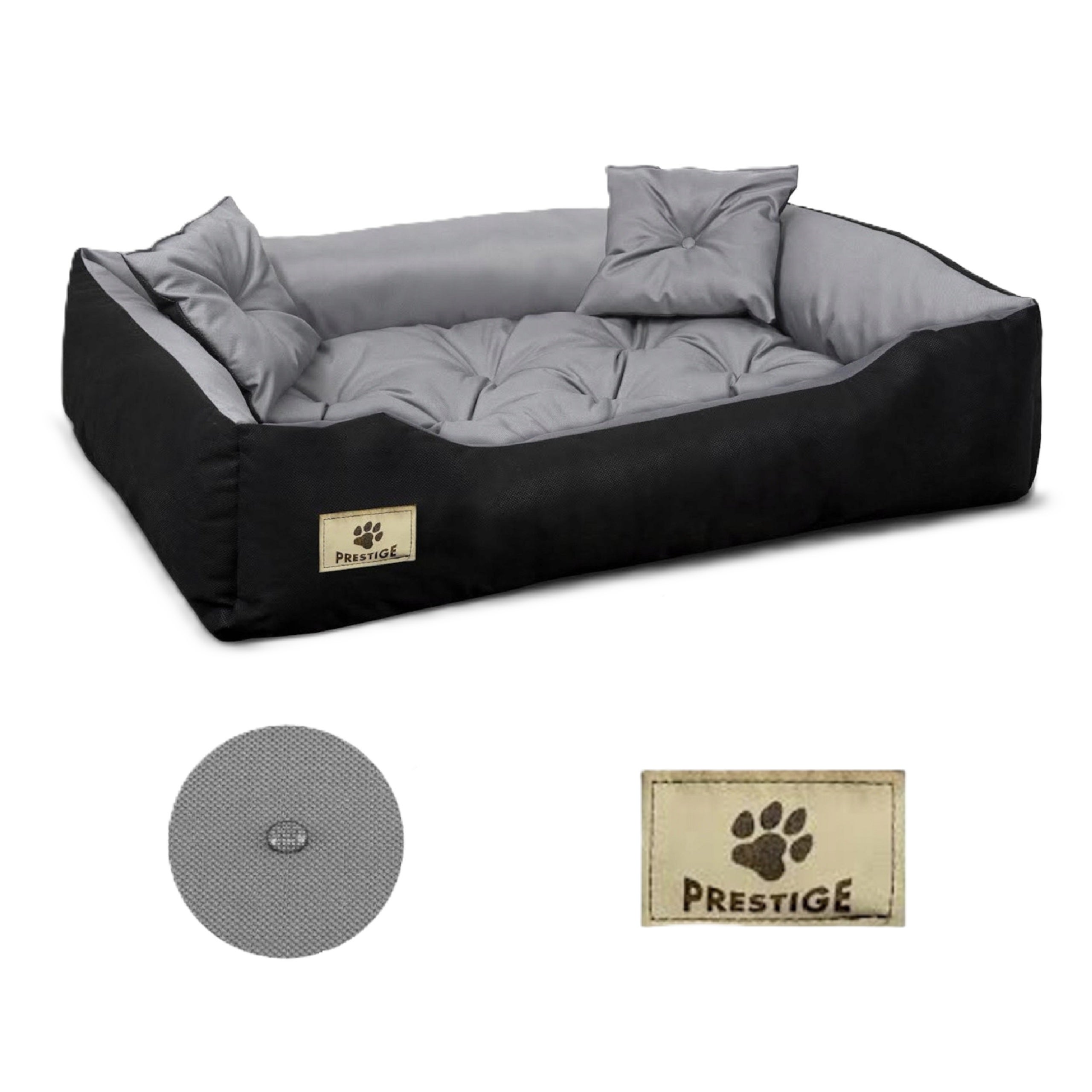 Legowisko dla psa kojec Aio Factory PRESTIGE wodoodporne szare 130x105 cm 1szt