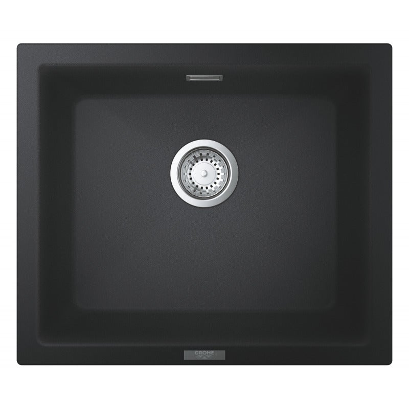 Grohe K700 Evier de Cuisine à encastrer par dessous Quartz Noir Granite 533 x 457 (31654AP0) - 2