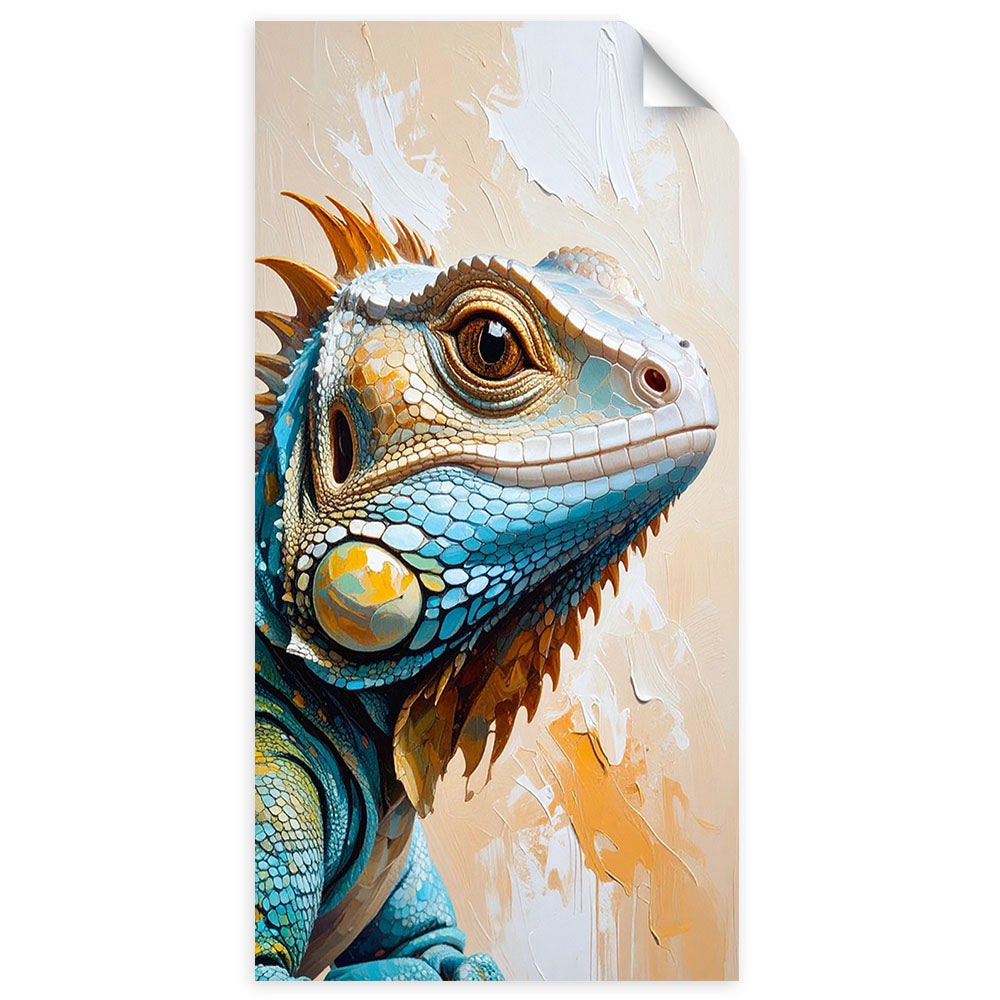 Naklejki samoprzylepne do salonu sypialni, Jaszczurka Gady Natura 80x160