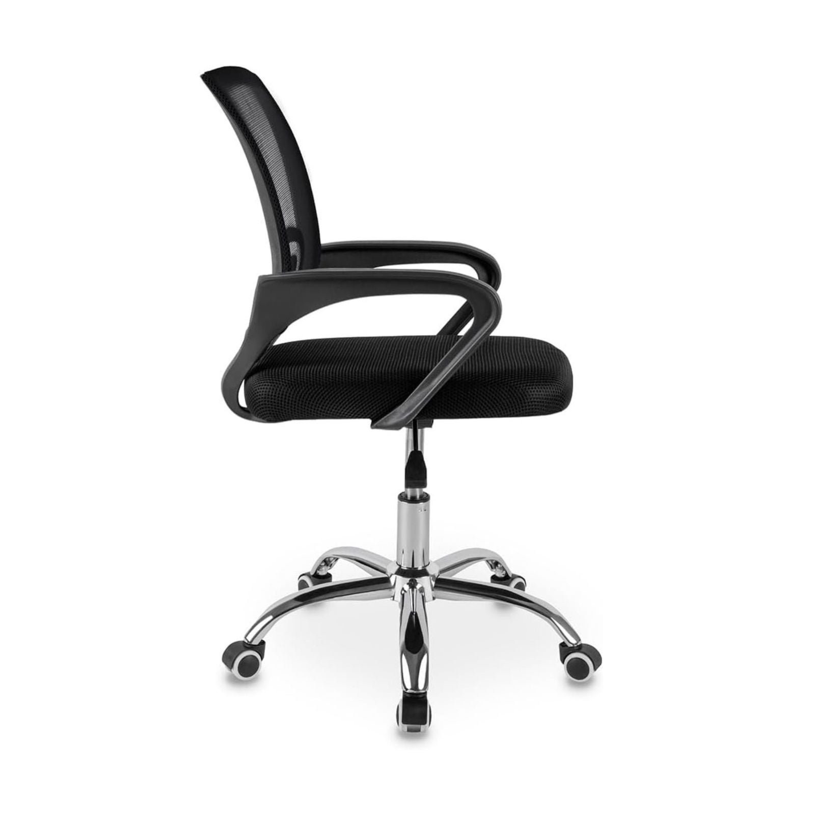 DASCK - Silla de Oficina Silla de Malla Altura Ajustable para Trabajo Silla Escritorio Ergonómica Giratoria - Pie Cromado - 2
