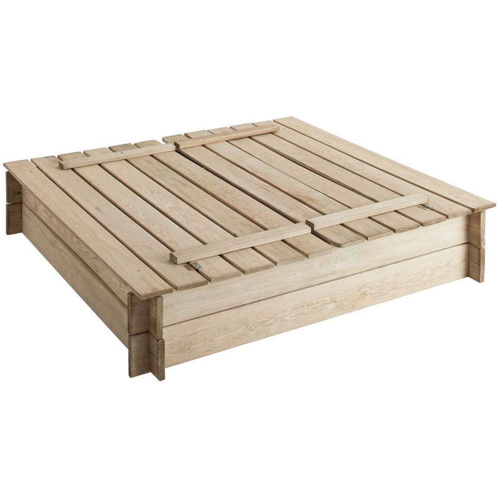 Bac À Sable Carré Avec Bancs Intégrés - 6