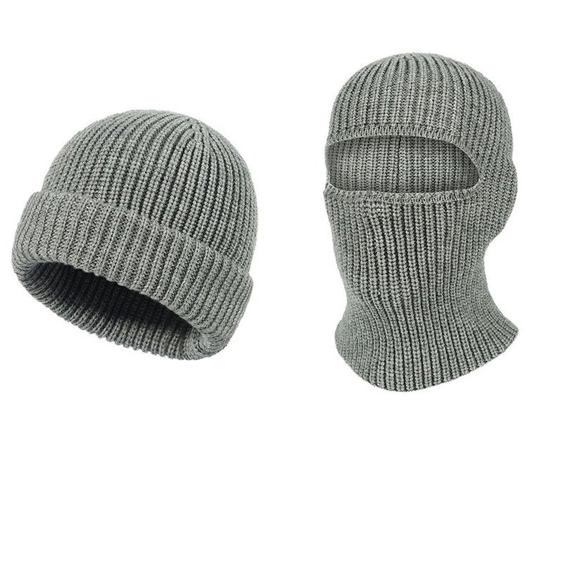 Passamontagna lavorato a maglia - Copricapo invernale LightGrey | Leroy Merlin