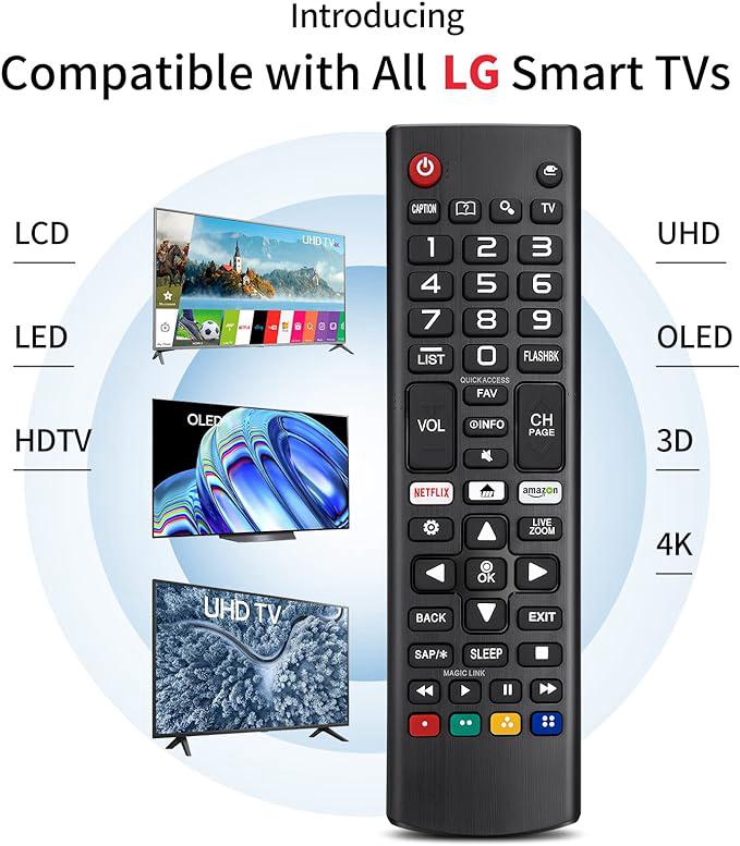 Telecomando universale LG Smart TV AKB75095308 AKB74915324, compatibile con tutti i televisori LG | Leroy Merlin