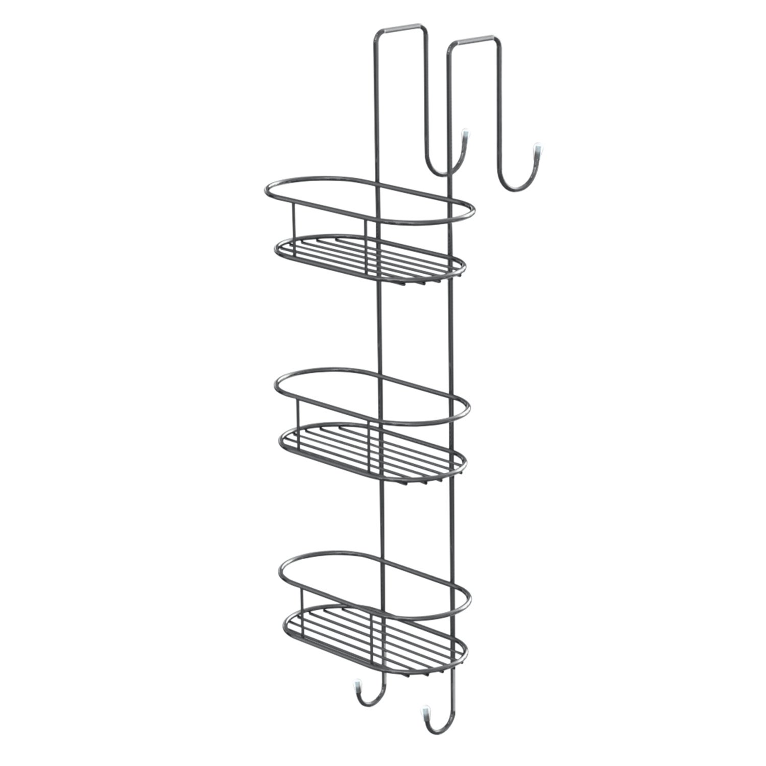 Scaffale doccia angolare telescopico 4 piani in plastica ACT1A