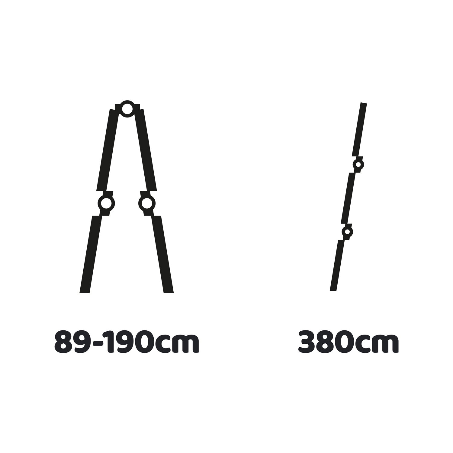 RIG 380 - Échelle télescopique double en aluminium de 3,8 m - 5