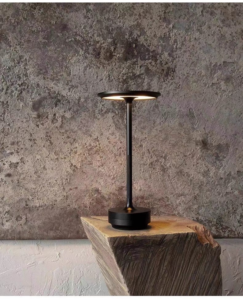 Bezprzewodowa lampa stołowa LED, akumulatorowa lampa stołowa z 3 temperaturami barwowymi, oświetlenie wewnętrzne/zewnętrzne, kolor czarny - 5