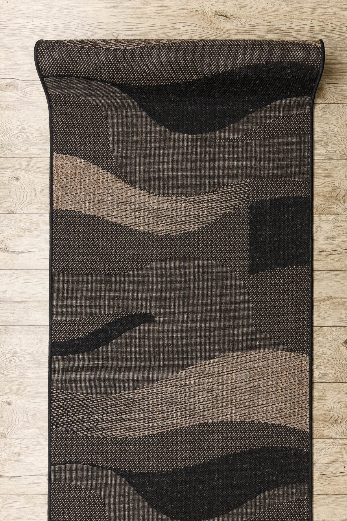 PASSATOIA SIZAL FLOORLUX disegno 20212 nero / coffe 100 cm 100x530 cm - 4