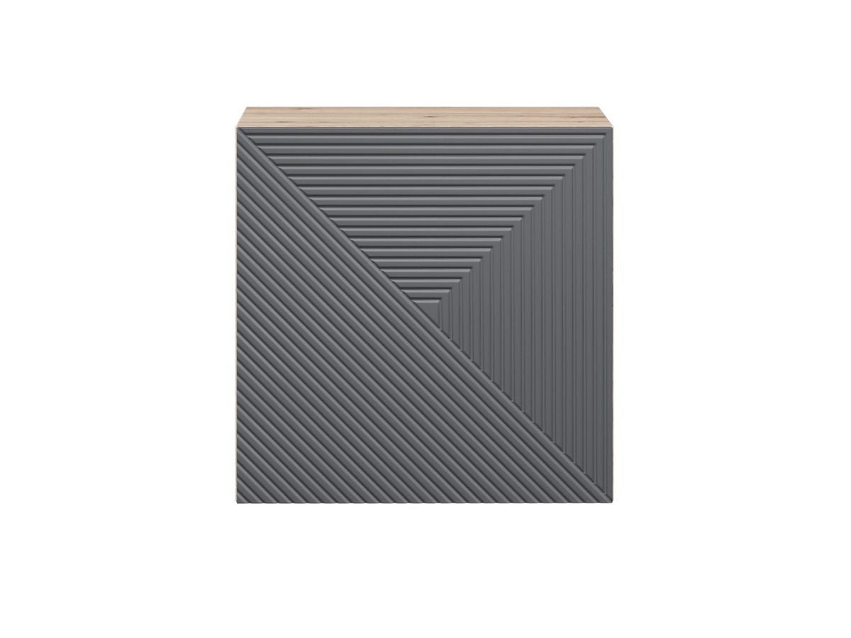 Table de chevet 1 porte ALICE BOBOCHIC Gris foncé | Leroy Merlin