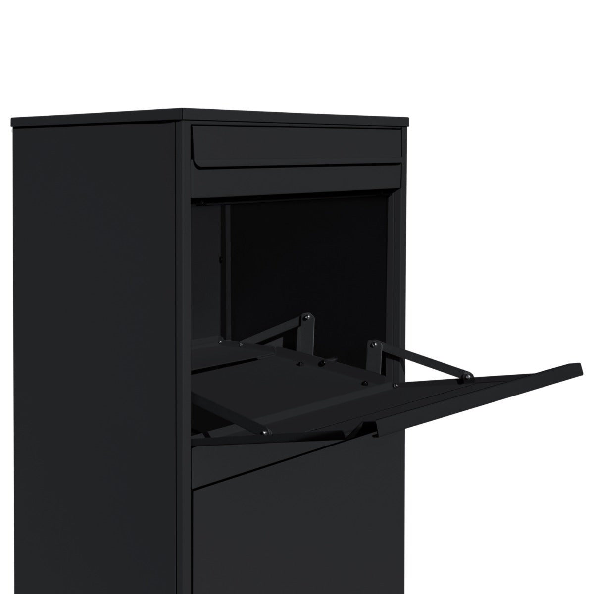 Boîte à Colis XL Anti-vol Noire en Acier Autoportante Boîte aux Lettres Murale Colissimo -Grande boîtes jusqu'à 44 x 33 - 3