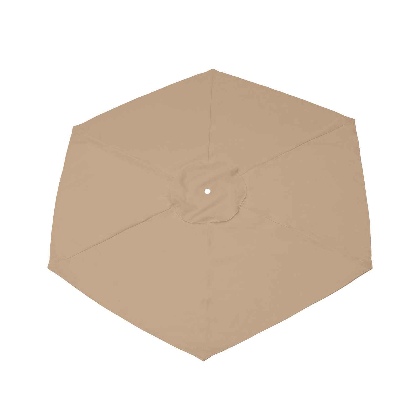 Zapasowa osłona do parasola ogrodowego z sześcioma żebrami, parasol wodoodporny, markiza tarasowa (2 metry, khaki)