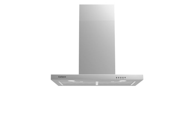 Corberó - Campana Horizontal VOSTOK760X | 70 cm, 647,7 m3/h, 3 Velocidades, Filtros Aluminio y Carbón, A, Inox