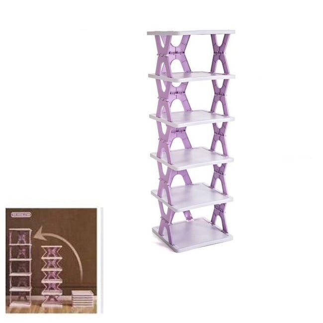 Étagère à Chaussures, Porte-Chaussures à 5 Niveaux, Meubles à Étagère à Chaussures, Porte-Chaussures à 5 Niveaux, Meubles à