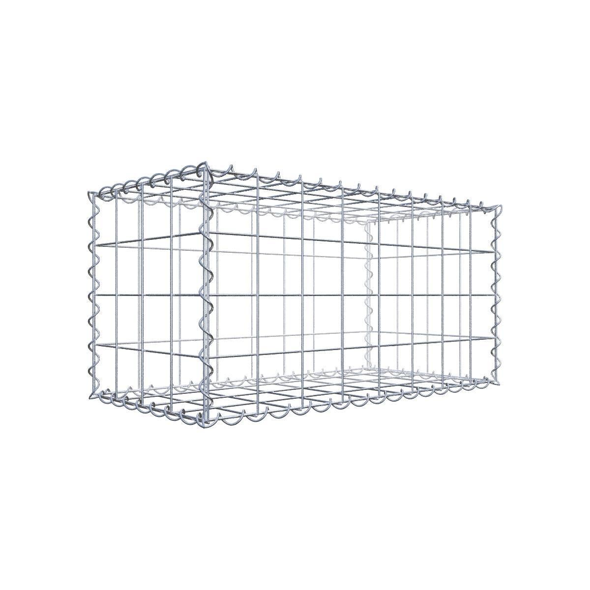 Gabion 80 cm x 40 cm x 40 cm (dł. x wys. x gł.), rozmiar oczek 10 cm x 10 cm, spirala