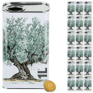 AMBROSIO Lattina Olio In Alluminio Con Tappo 5L - 16 Pz - Il Mio Store