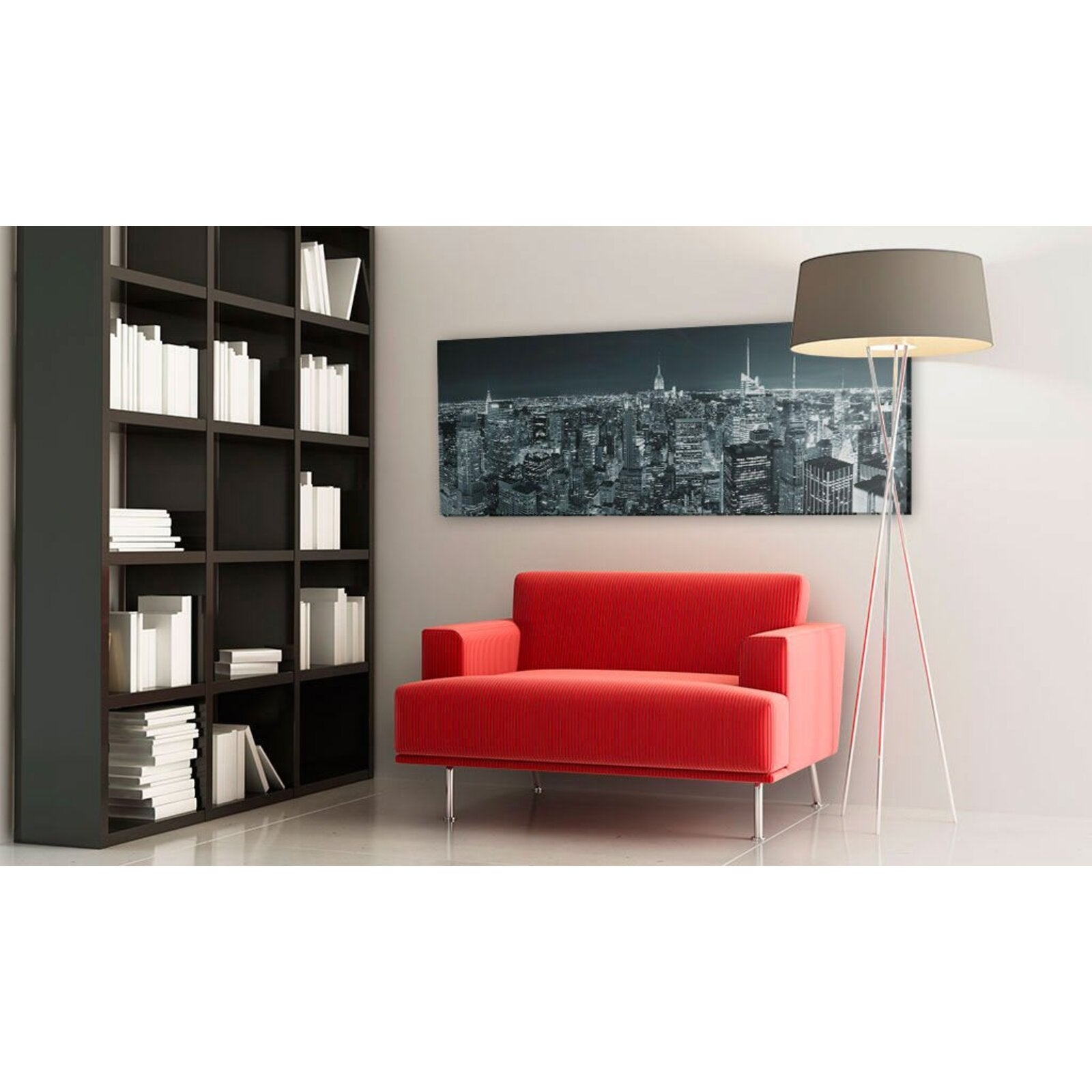 Tableau ville sans limites - 120 x 40 cm - 2