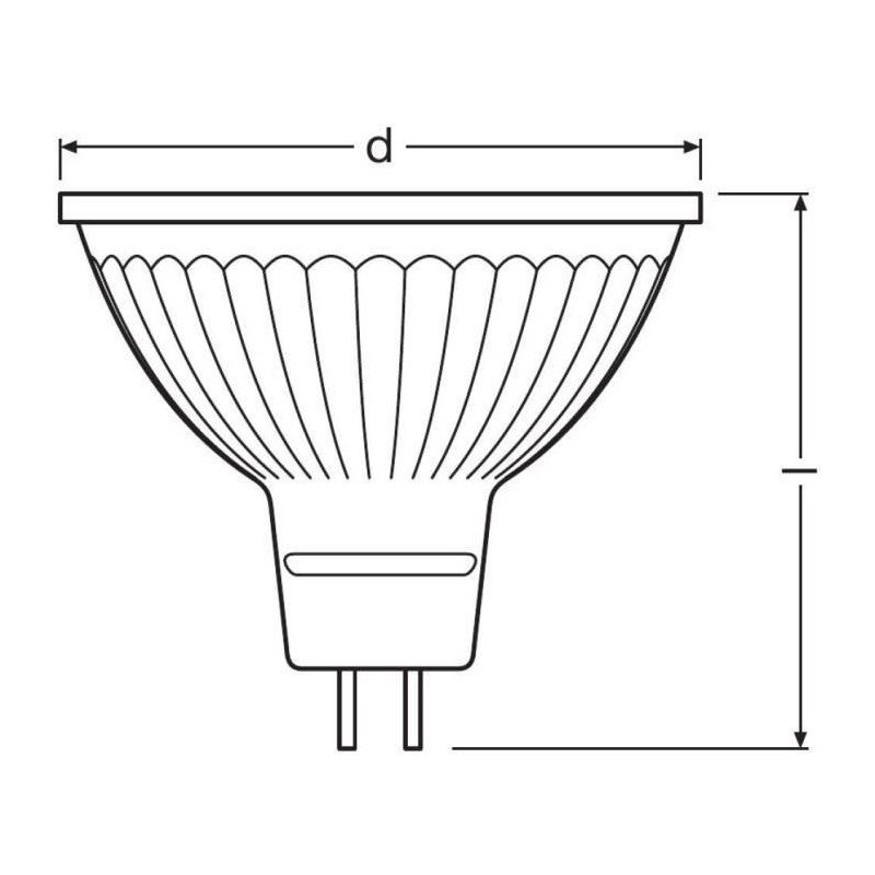 Spot mr16 led 36 verre variable 8w gu5.3 561lm frd bte 1 OSRAM - 2