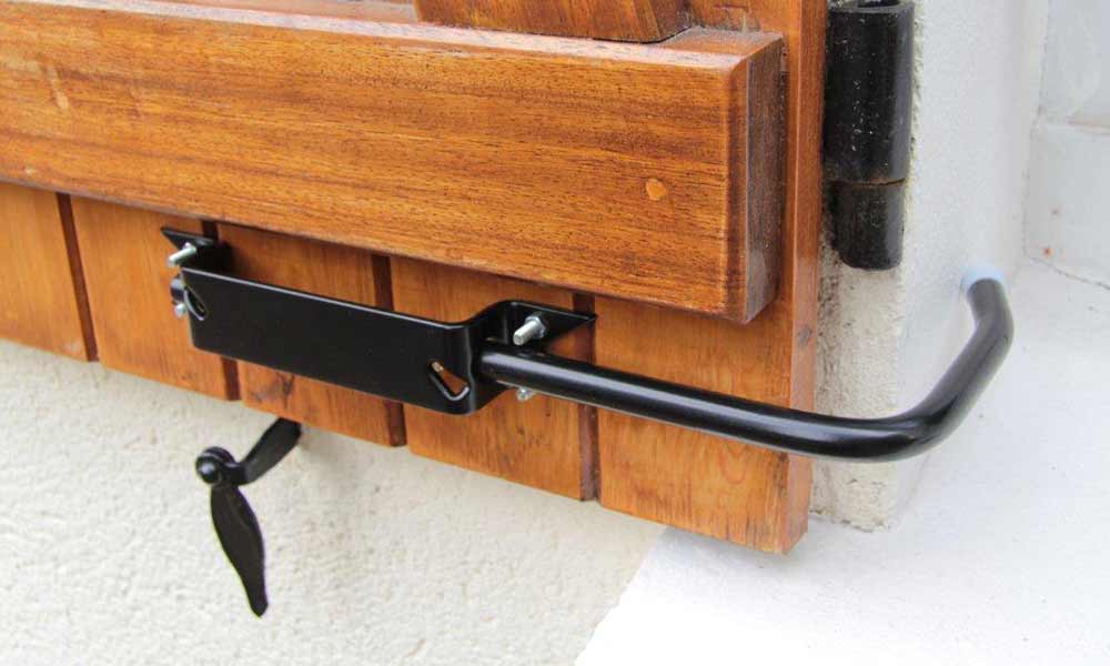 Bloque Volet Noir - Droit Standard pour Volet Bois - 2