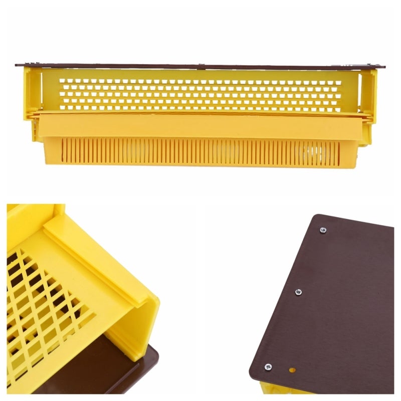 Coletor de pólen de entrada para colmeia – amarelo – para colmeia e manutenção dos quadros - 2