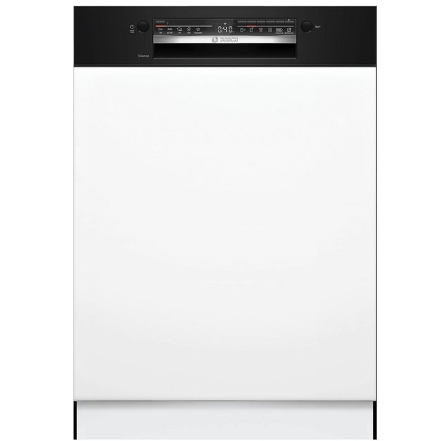 Lave-vaisselle 60cm 13 couverts 46db intégrable avec bandeau noir - Bosch SMI2HTB06E
